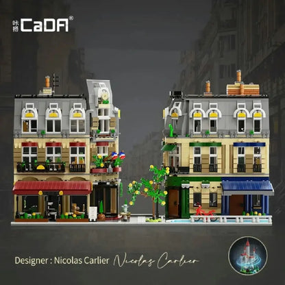 Cada MOC Building Block Set: C66009 Creator Expert Paris Restaurant, Model 66009