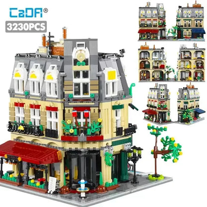 Cada MOC Building Block Set: C66009 Creator Expert Paris Restaurant, Model 66009