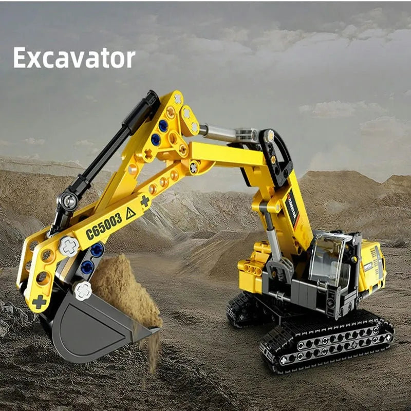 Cada MOC Building Block Set: Mini Excavator Truck 65003, Model C65003