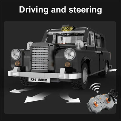 Cada MOC Motorized Building Block Set: Classic Retro London Taxi 62004, Model C62004