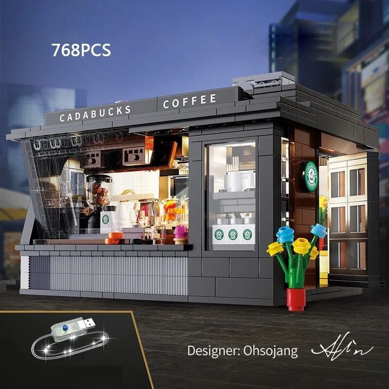 Cada MOC Building Block Set: Cafe Store Shop C66005