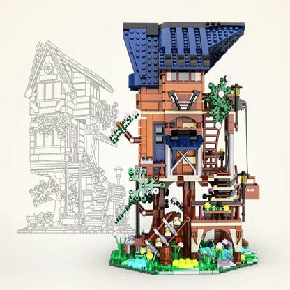 Cada MOC Building Block Set: Four Seasons Tree House, Model C66004