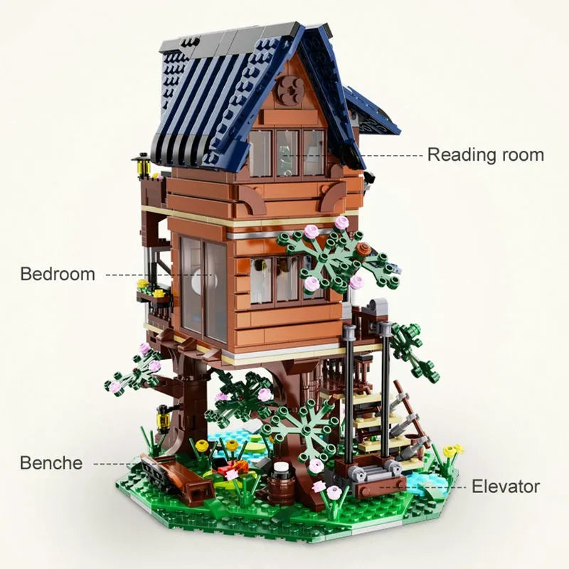 Cada MOC Building Block Set: Four Seasons Tree House, Model C66004