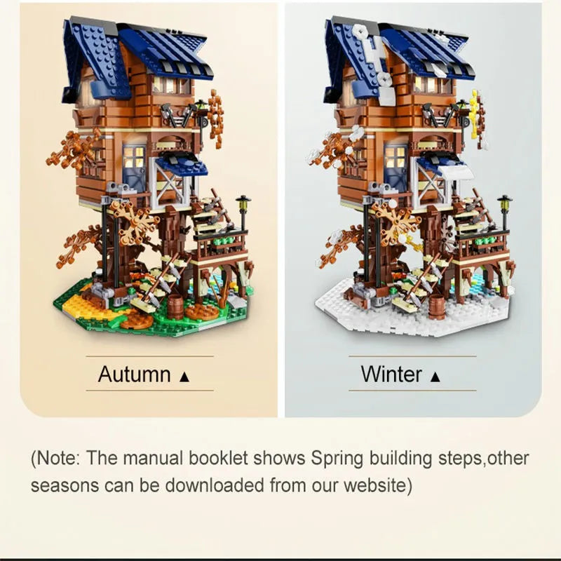 Cada MOC Building Block Set: Four Seasons Tree House, Model C66004