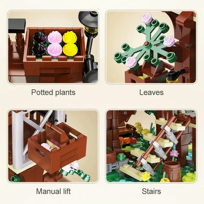 Cada MOC Building Block Set: Four Seasons Tree House, Model C66004