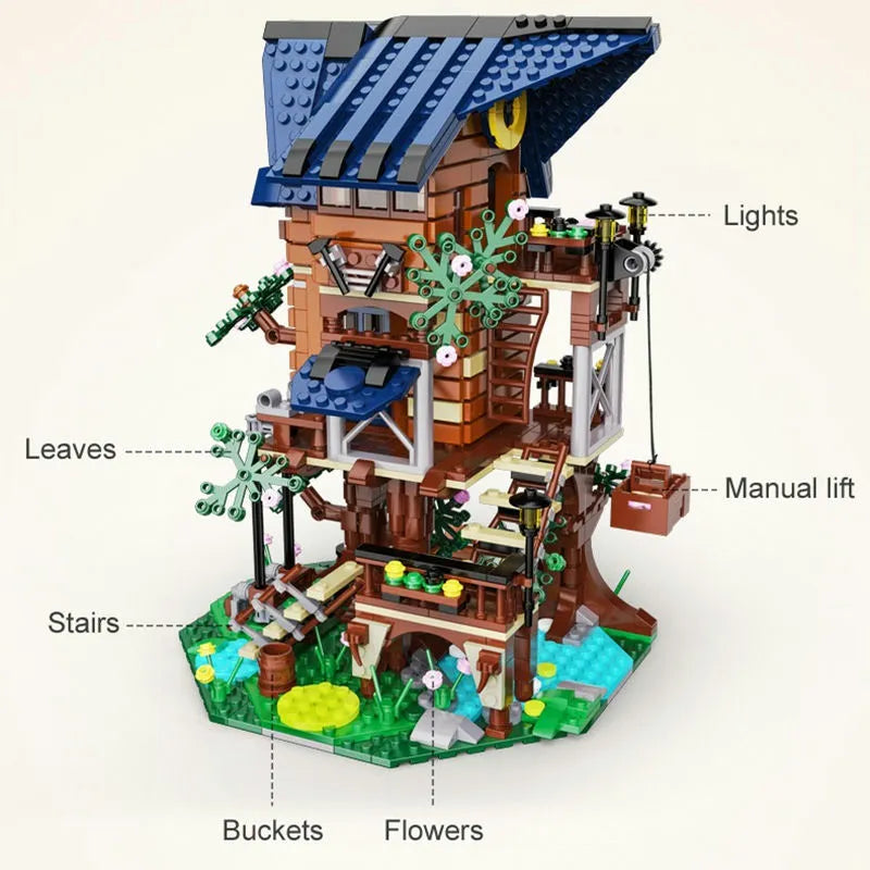 Cada MOC Building Block Set: Four Seasons Tree House, Model C66004