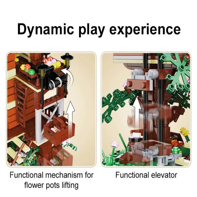 Cada MOC Building Block Set: Four Seasons Tree House, Model C66004