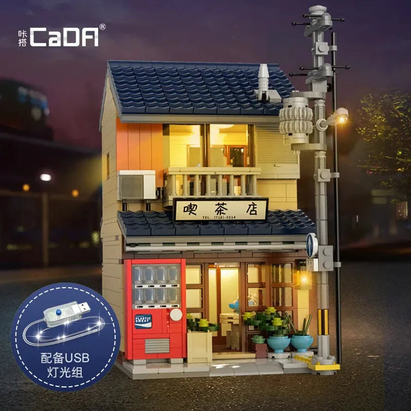 Cada Building Block Set: Japanese House Tea Store Shop, Model 66010