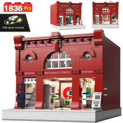 Cada MOC Building Block Set: London Subway Station, Model 66008