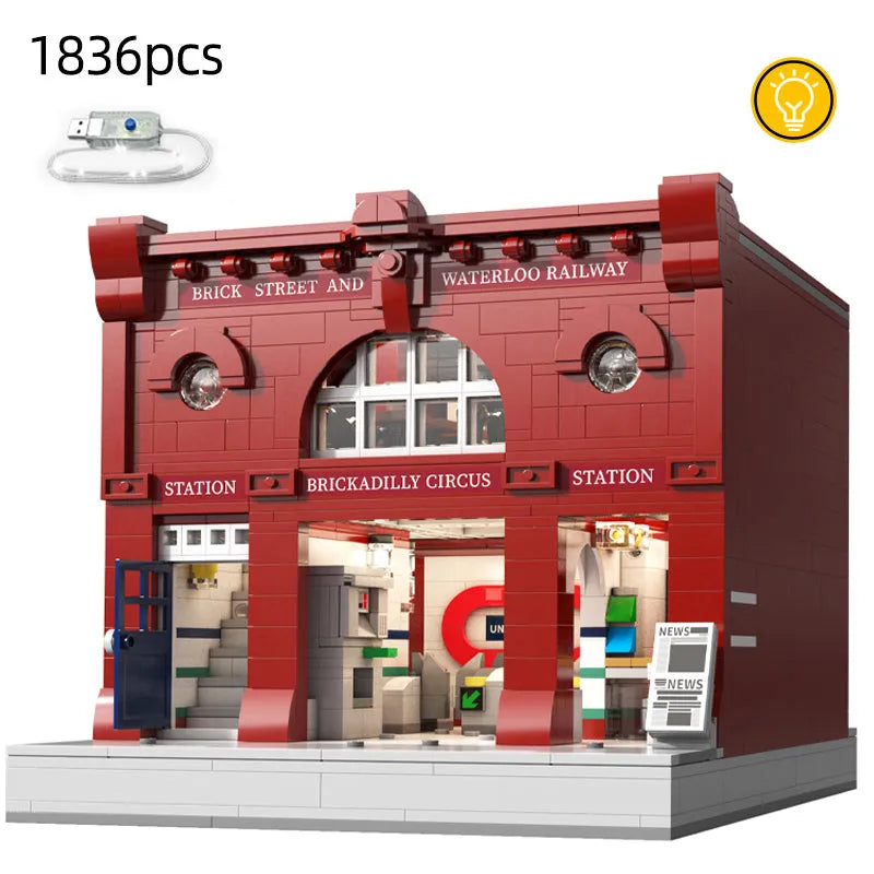 Cada MOC Building Block Set: London Subway Station, Model 66008
