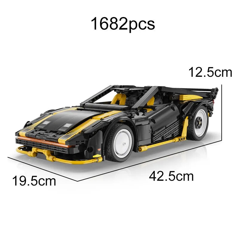 Cada MOC Motorized Building Block Set: Experts Super Drift Racing Car C63001