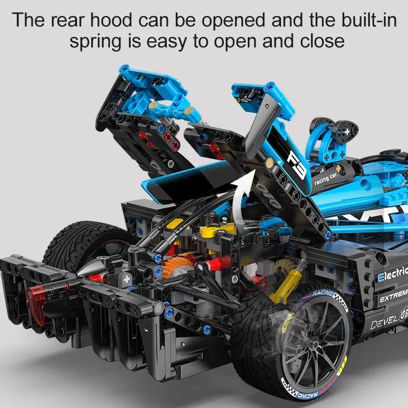 Cada MOC Motorized Building Block Set: Extreme F1 Racing Super Cars C64004