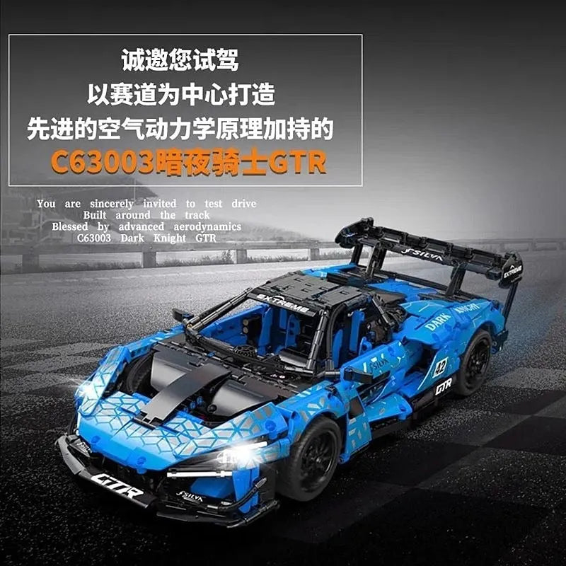 Cada MOC Motorized Building Block Set: McLaren Senna GTR Racing Sports Car, Model C63003