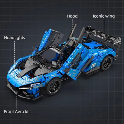 Cada MOC Motorized Building Block Set: McLaren Senna GTR Racing Sports Car, Model C63003