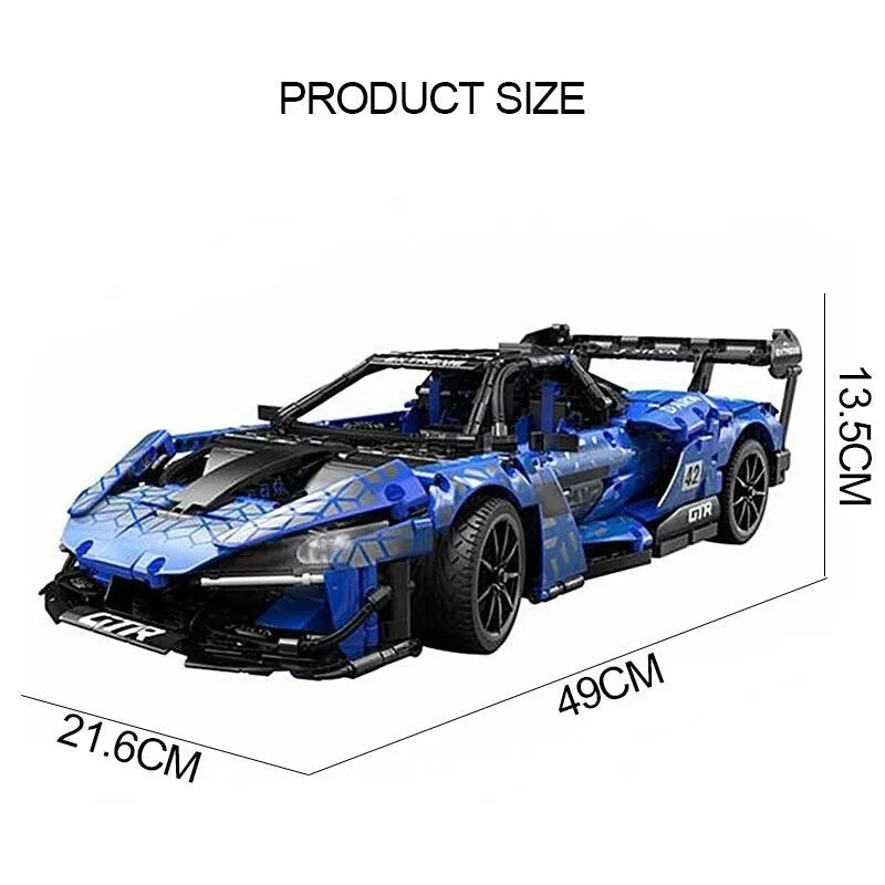 Cada MOC Motorized Building Block Set: McLaren Senna GTR Racing Sports Car, Model C63003