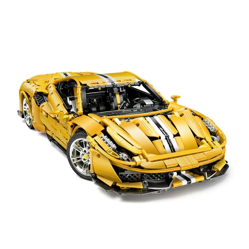 Cada MOC Building Block Set: Motorized RC Ferrari 488 Racing Car 61057, Model C61057