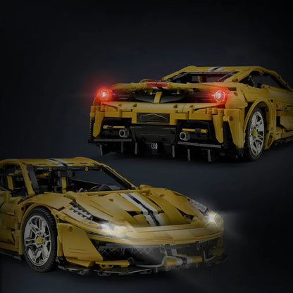 Cada MOC Building Block Set: Motorized RC Ferrari 488 Racing Car 61057, Model C61057