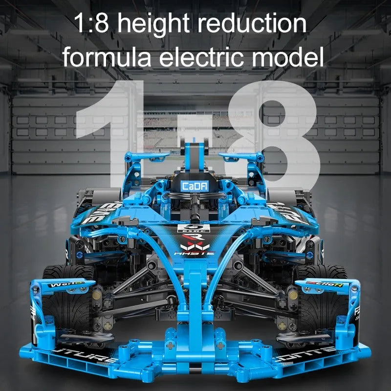 Cada MOC Motorized Building Block Set: RC Extreme Super Racing Car Kids 64004