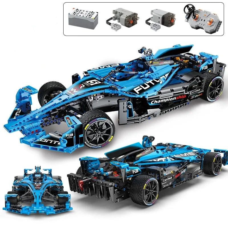 Cada MOC Motorized Building Block Set: RC Extreme Super Racing Car Kids 64004