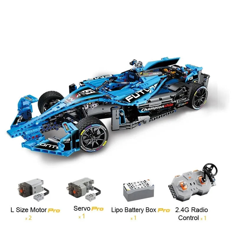 Cada MOC Motorized Building Block Set: RC Extreme Super Racing Car Kids 64004