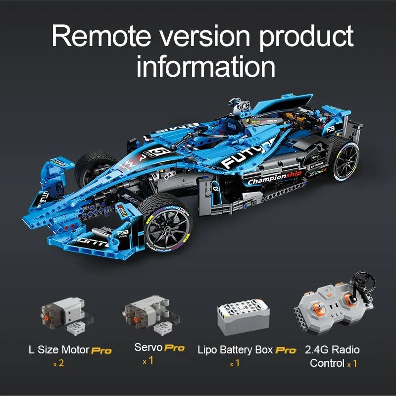 Cada MOC Motorized Building Block Set: RC Extreme Super Racing Car Kids 64004