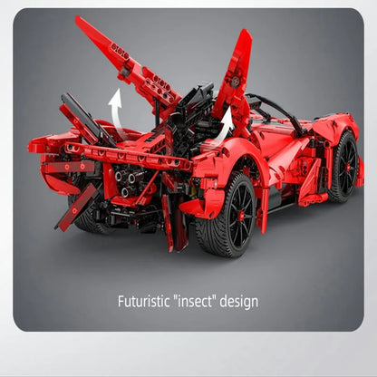 Cada MOC Building Block Set: RC Motorized APE Racing Hyper Car C63005, Model C63005PF