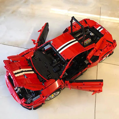 Cada MOC Building Block Set: RC Motorized Ferrari 488 Racing Sports Car, Model C61042