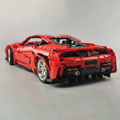 Cada MOC Building Block Set: RC Motorized Ferrari 488 Racing Sports Car, Model C61042