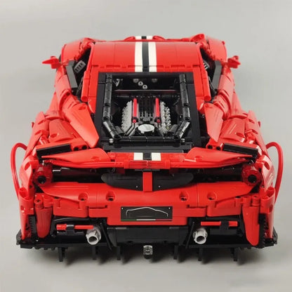 Cada MOC Building Block Set: RC Motorized Ferrari 488 Racing Sports Car, Model C61042