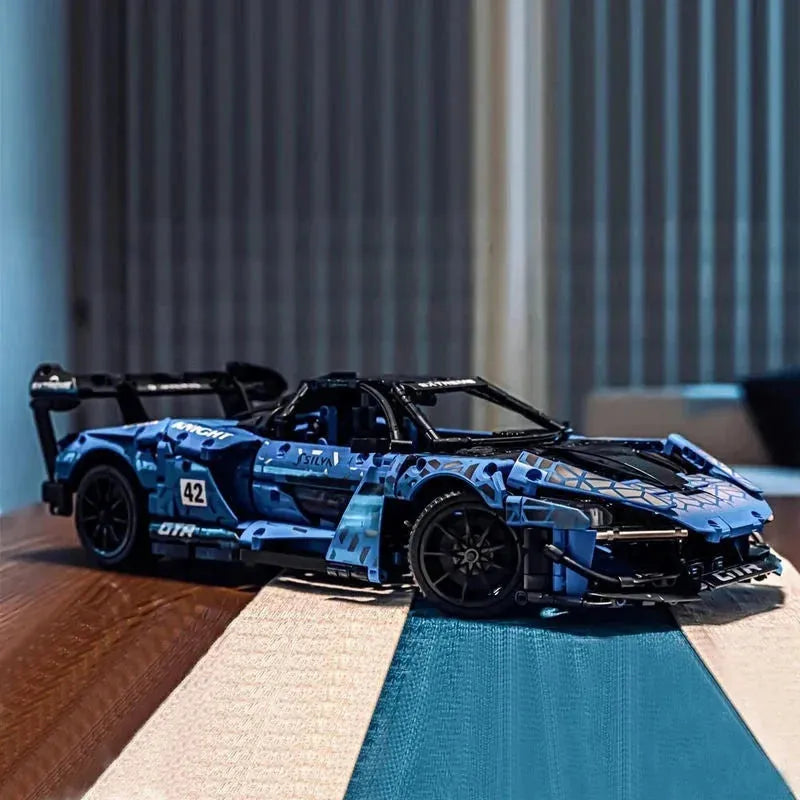 Cada MOC Building Block Set: RC Motorized McLaren Senna GTR Racing Car, Model C63003PF