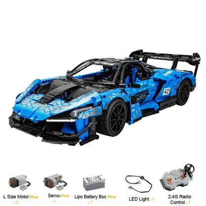Cada MOC Building Block Set: RC Motorized McLaren Senna GTR Racing Car, Model C63003PF