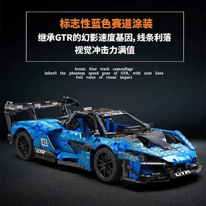 Cada MOC Building Block Set: RC Motorized McLaren Senna GTR Racing Car, Model C63003PF
