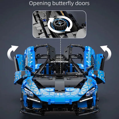 Cada MOC Building Block Set: RC Motorized McLaren Senna GTR Racing Car, Model C63003PF