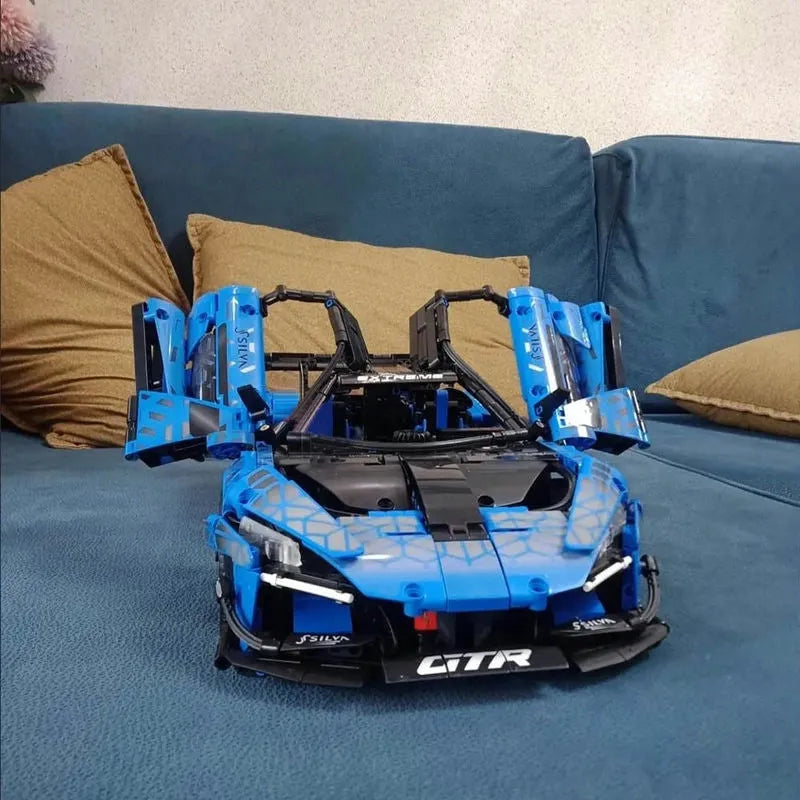 Cada MOC Building Block Set: RC Motorized McLaren Senna GTR Racing Car, Model C63003PF