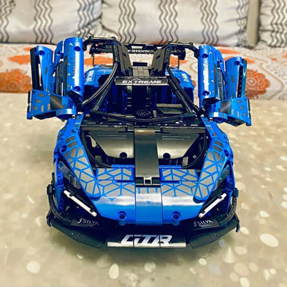 Cada MOC Building Block Set: RC Motorized McLaren Senna GTR Racing Car, Model C63003PF