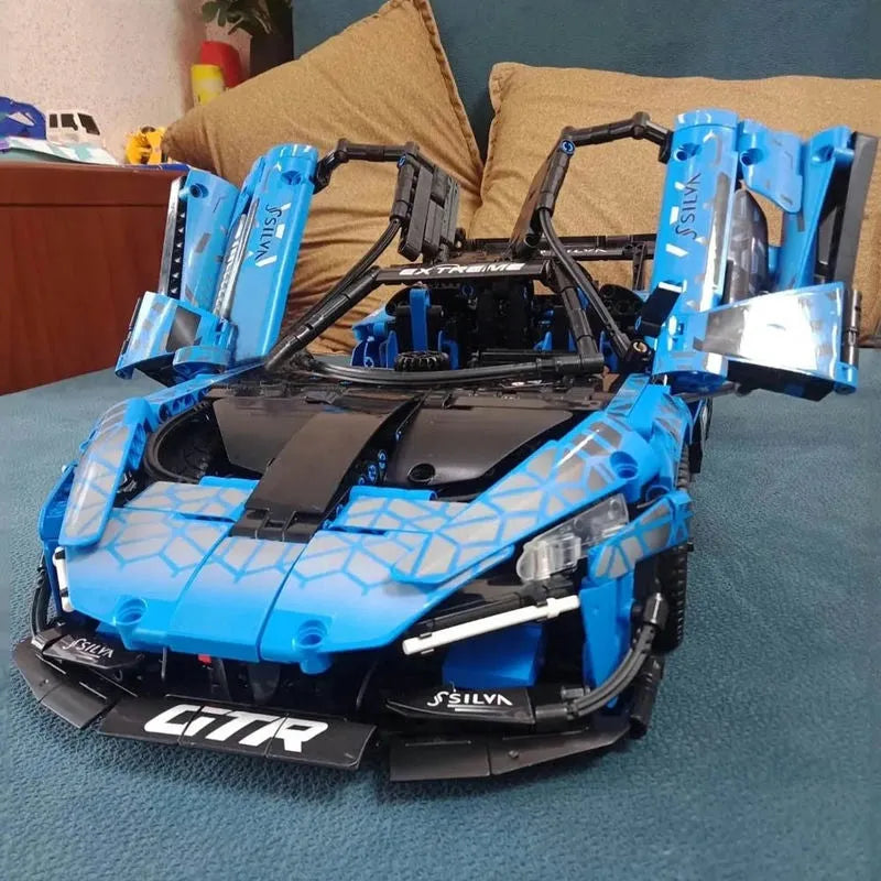 Cada MOC Building Block Set: RC Motorized McLaren Senna GTR Racing Car, Model C63003PF