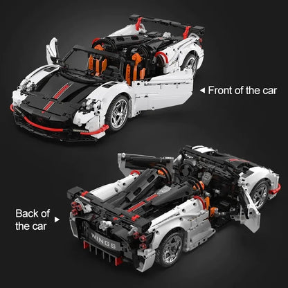 Cada MOC Motorized Building Block Set: RC Super Sports Wings Car C63002P