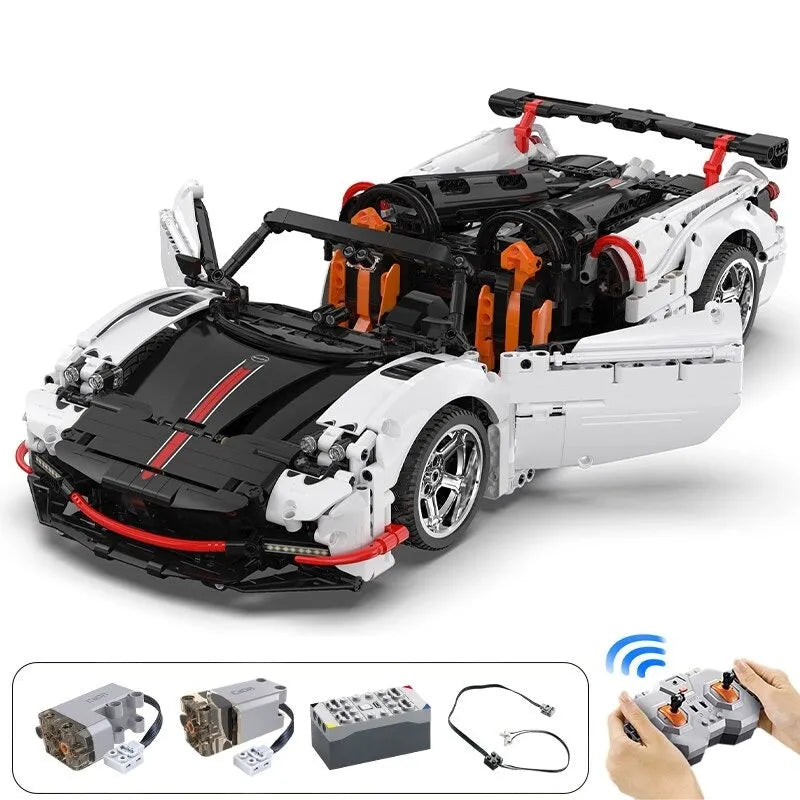 Cada MOC Motorized Building Block Set: RC Super Sports Wings Car C63002P