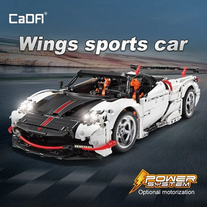 Cada MOC Motorized Building Block Set: RC Super Sports Wings Car C63002P