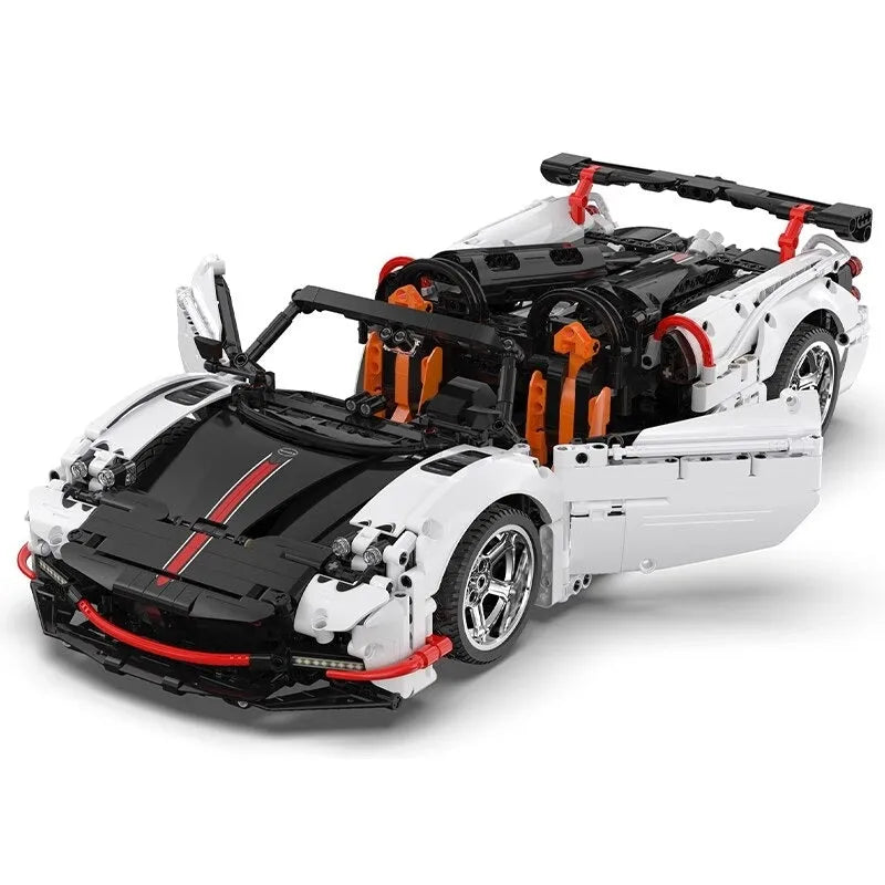 Cada MOC Motorized Building Block Set: Super Wings Low Sports Car C63002