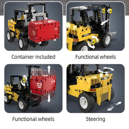 Cada MOC Building Block Set: Heavy Forklift Car 65002, Model C65002