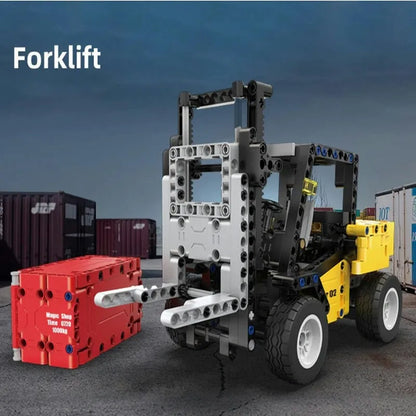 Cada MOC Building Block Set: Heavy Forklift Car 65002, Model C65002