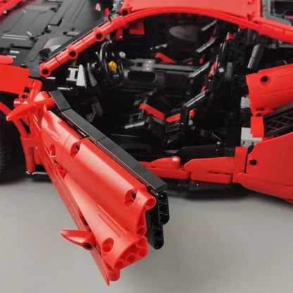 Cada MOC Motorized Building Block Set: Ferrari 488 Super Racing Sports Car, Model C61043