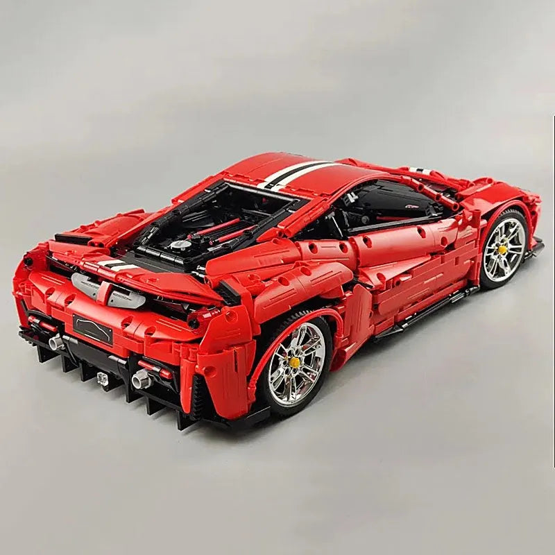 Cada MOC Motorized Building Block Set: Ferrari 488 Super Racing Sports Car, Model C61043
