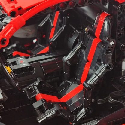 Cada MOC Motorized Building Block Set: Ferrari 488 Super Racing Sports Car, Model C61043