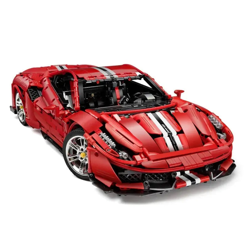 Cada MOC Motorized Building Block Set: Ferrari 488 Super Racing Sports Car, Model C61043