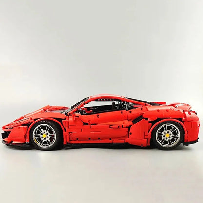 Cada MOC Motorized Building Block Set: Ferrari 488 Super Racing Sports Car, Model C61043