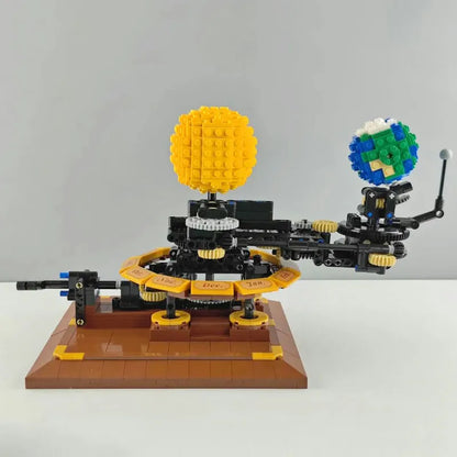Cada MOC Building Block Set: The Solar System Earth Sun Clock, Model C71004