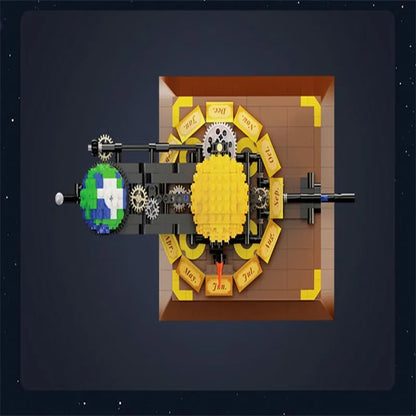 Cada MOC Building Block Set: The Solar System Earth Sun Clock, Model C71004