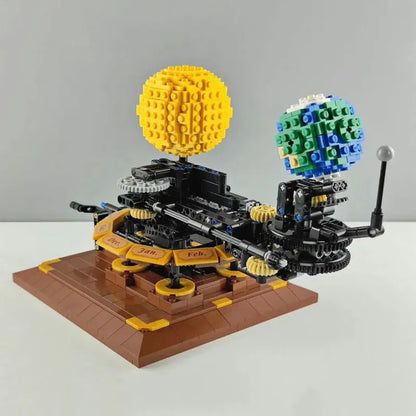 Cada MOC Building Block Set: The Solar System Earth Sun Clock, Model C71004